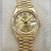Rolex Lady-Datejust 26 Champagne Diamond 18K Yellow Gold President Ref 69178 - 2