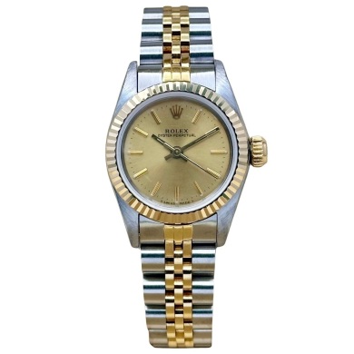 Rolex Oyster Perpetual 26 Champagne Dial Ref 67193