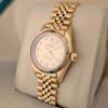 Rolex 76198G Oyster Perpetual 18k Gold Champagne Diamond Dial - 3