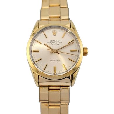 Rolex 5520 Vintage Oyster Perpetual Air King Gold Plated 34mm
