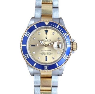 Rolex Submariner Date Champagne Serti 16613
