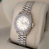Rolex 69139 Lady-Datejust White Gold President Factory Diamond - 3