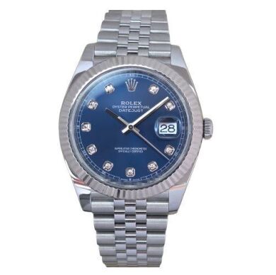 Rolex Datejust 41 Blue Diamond Dial 126334