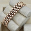 Rolex Lady-Datejust 28 18K Rose Gold President Chocolate Diamond Star - 9