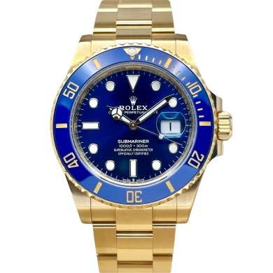 Rolex Submariner 18K Yellow Gold Bluesy Ref 126618LB 2022