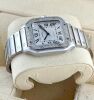 Cartier Santos De Cartier Medium White W4SA0005 FACTORY BEZEL - 3