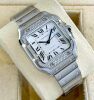 Cartier Santos De Cartier Medium White W4SA0005 FACTORY BEZEL - 7