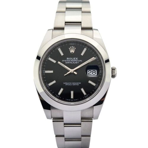Rolex 126300 Datejust 41 Black Dial 41mm 2024 Box & Papers