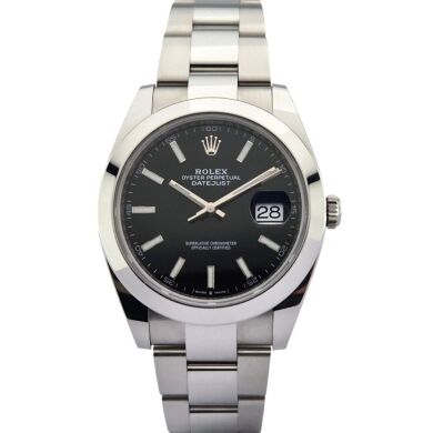 Rolex 126300 Datejust 41 Black Dial 41mm 2024 Box & Papers