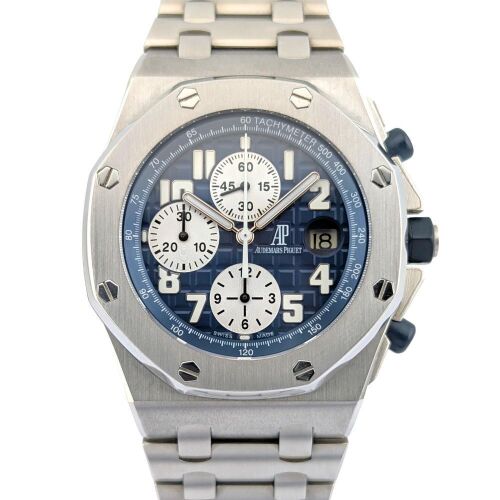 Audemars Piguet 25721ST Royal Oak Offshore Navy Blue Themes 42mm Box & Papers