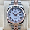Rolex Datejust 36 White Romans 18K Rose Gold Ref 116231 - 2
