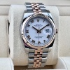 Rolex Datejust 36 White Romans 18K Rose Gold Ref 116231 - 4