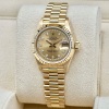 Rolex Lady-Datejust 26 Champagne String Diamond 18K Yellow Gold President Ref 69178 - 5