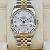 Rolex Datejust 36 Silver Diamond SUPER JUBILEE 18K Yellow Gold Ref 116233 2007 - 2