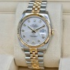 Rolex Datejust 36 Silver Diamond SUPER JUBILEE 18K Yellow Gold Ref 116233 2007 - 5