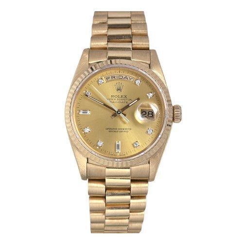 Rolex Day-Date 36 Champagne Diamond 18238