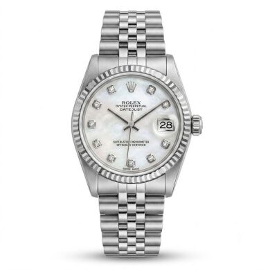 Rolex Datejust 31 Mother Of Pearl Diamond 68274 RARE STONE DIAL!