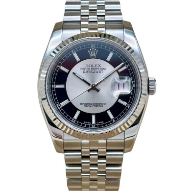 Rolex Datejust 36 Tuxedo Roulette Ref 116234 2013 - RARE DIAL!
