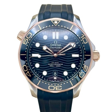 Omega Seamaster Diver 300M 18K Sedna Gold Ref 210.22.42.20.03.002