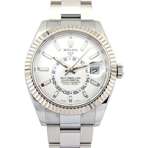 Rolex 326934 Sky-Dweller White Dial Box & Papers