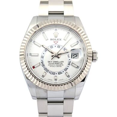 Rolex 326934 Sky-Dweller White Dial Box & Papers