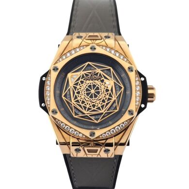 Hublot 465.OS.7048.VR.1204.MXM20 One Click Sang King 18k Gold Diamonds 39mm 2021 Box & Papers