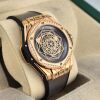 Hublot 465.OS.7048.VR.1204.MXM20 One Click Sang King 18k Gold Diamonds 39mm 2021 Box & Papers - 3