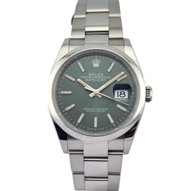 Rolex 126200 Datejust 36 Mint Green 2022 Box & Papers