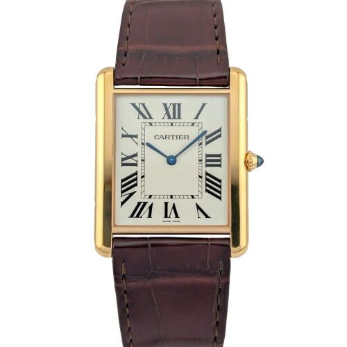 Cartier W1560017 Louis Tank XL 18K Rose Gold Box & Papers