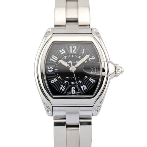 Cartier Roadster Stainless Steel Black Dial