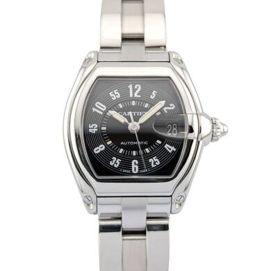 Cartier Roadster Stainless Steel Black Dial