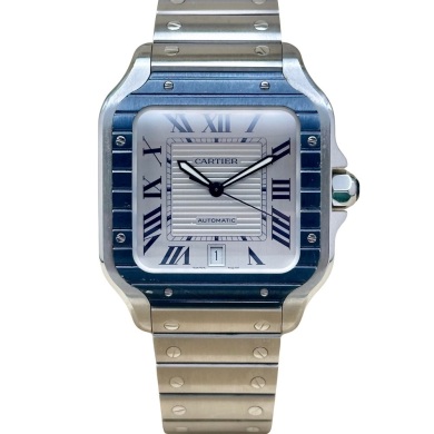 Cartier Santos Large PVD Blue Romans Ref WSSA0047 2022