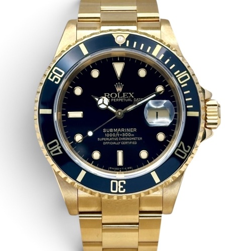 Rolex Submariner Date 16618 18K Yellow Gold - EXCELLENT VINTAGE CONDITION!!