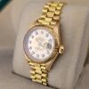 Rolex 69278 Lady-Datejust 18k Gold Bark President Champagne Diamond Dial - 4