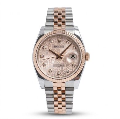 Rolex Datejust 36 Rose Gold Diamond 116231