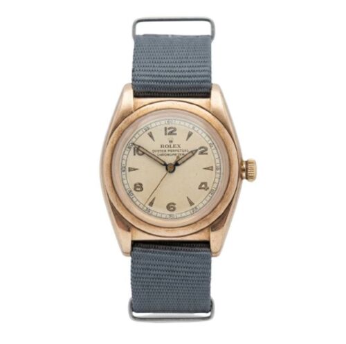 Rolex Oyster Perpetual Bubble Back 3131 Rose Gold