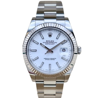 Rolex Datejust 41 18K White Gold White Dial 2024 Ref. 126334