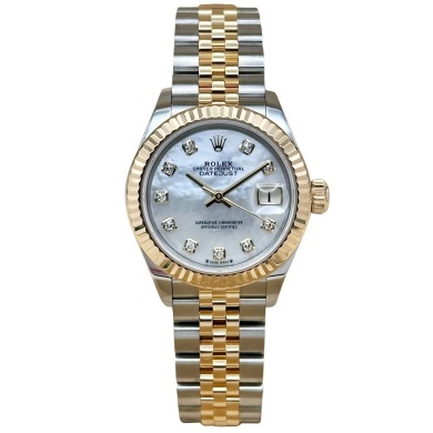Rolex Lady-Datejust 28 18K Yellow Gold Mother Of Pearl Diamond Ref 279173 2020