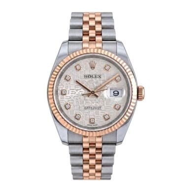 Rolex Datejust 36 Rose Gold 116231 Diamond Dial