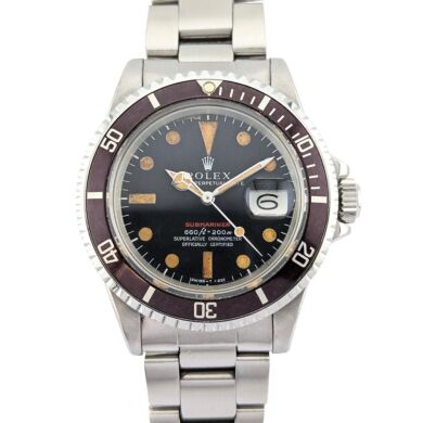 Rolex 1680 Vintage Submariner Date Red Tropical 40mm