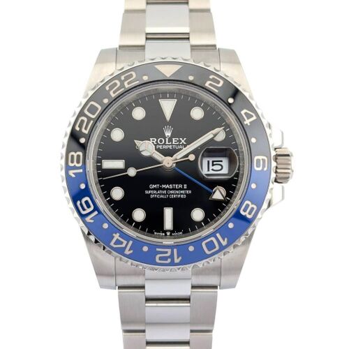 Rolex 126710BLNR GMT-Master II Batman 40mm 2023 Box & Papers