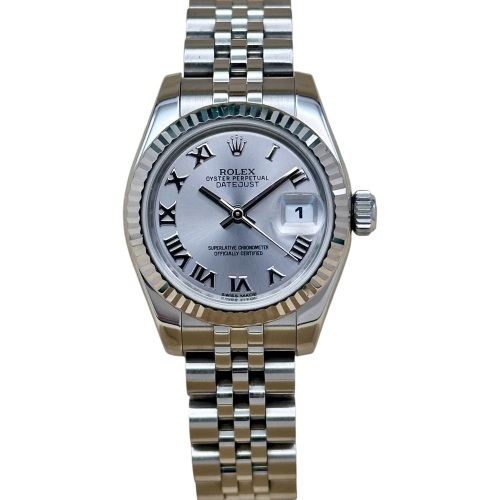 Rolex Lady-Datejust 26 Silver Romans Dial Ref 179174 2012 SUPER JUBILEE!