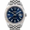 Rolex Datejust 41 BLUE STICK DIAL FLUTED JUBILEE 126334 (2025)