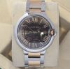 Cartier Ballon Bleu 42 Steel Rose Gold Chocolate Dial 3001 - 3