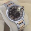Cartier Ballon Bleu 42 Steel Rose Gold Chocolate Dial 3001 - 4