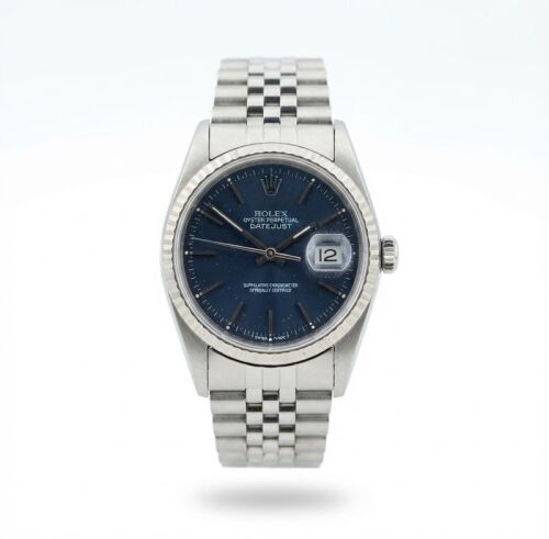 Rolex Datejust 36 Blue Stick Dial 16234