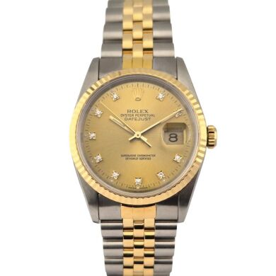 Rolex 16233G Datejust 36 Diamond Dial 36mm