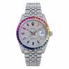 Rolex Datejust 41 Jubilee Custom Diamond Set Rainbow