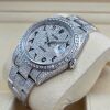 Rolex Datejust 41 Oyster Roman Dial Custom Diamond Set - 3