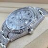 Rolex Datejust 41 Oyster Roman Dial Custom Diamond Set - 5